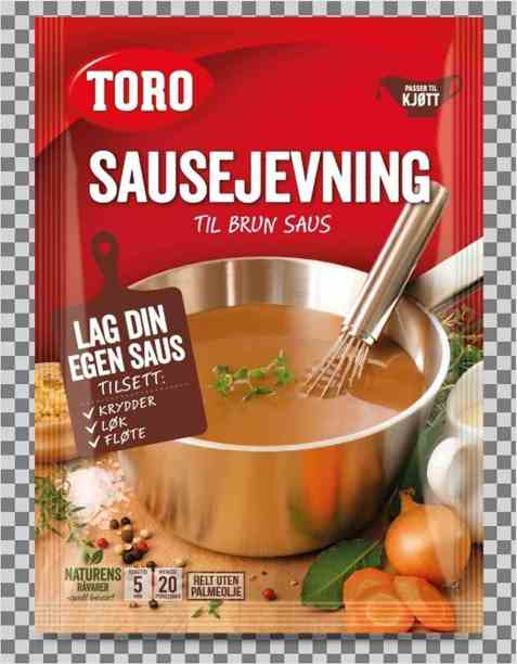 Bilde av Toro brunet sausejevning tilberedt. Bilde av Toro brunet sausejevning tilberedt.