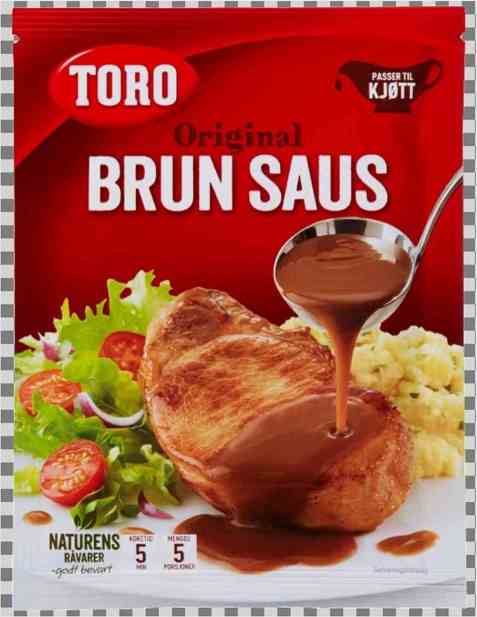 Bilde av Toro brun saus uten løk pose tilberedt. Bilde av Toro brun saus uten løk pose tilberedt.