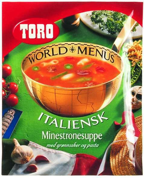Bilde av Toro italiensk minestronesuppe med grønnsaker og pasta. Bilde av Toro italiensk minestronesuppe med grønnsaker og pasta.