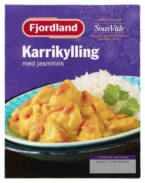 Bilde av Fjordland Karrikylling med ris. Bilde av Fjordland Karrikylling med ris.