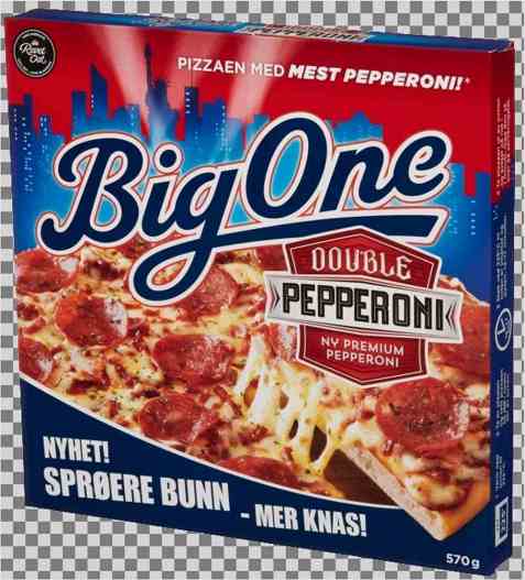 Bilde av Big One Double Pepperoni. Bilde av Big One Double Pepperoni.