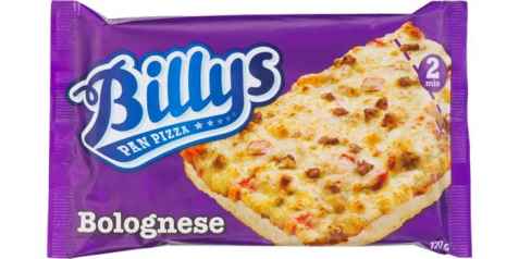 Bilde av Billys Pan Pizza Bolognese. Bilde av Billys Pan Pizza Bolognese.
