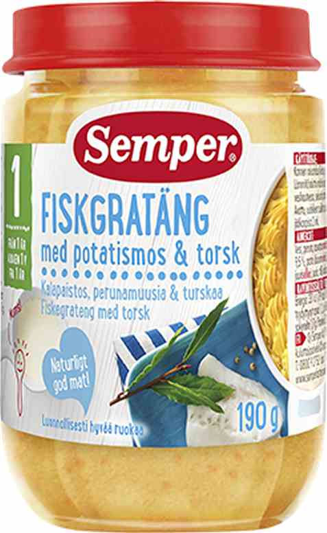 Bilde av Semper Fiskegrateng. Bilde av Semper Fiskegrateng.