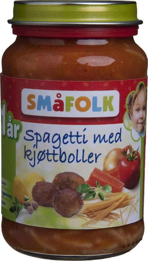 Bilde av Småfolk Spaghetti med Kjøttboller. Bilde av Småfolk Spaghetti med Kjøttboller.