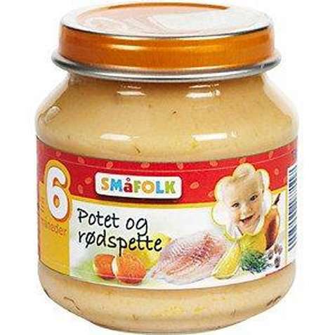 Bilde av Småfolk Potet- og rødspettepuré. Bilde av Småfolk Potet- og rødspettepuré.