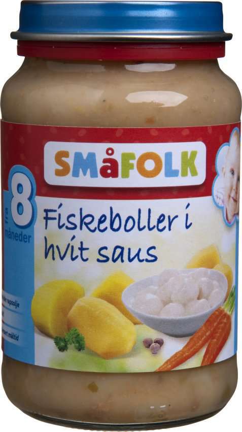 Bilde av Småfolk Fiskeboller i hvit saus.
