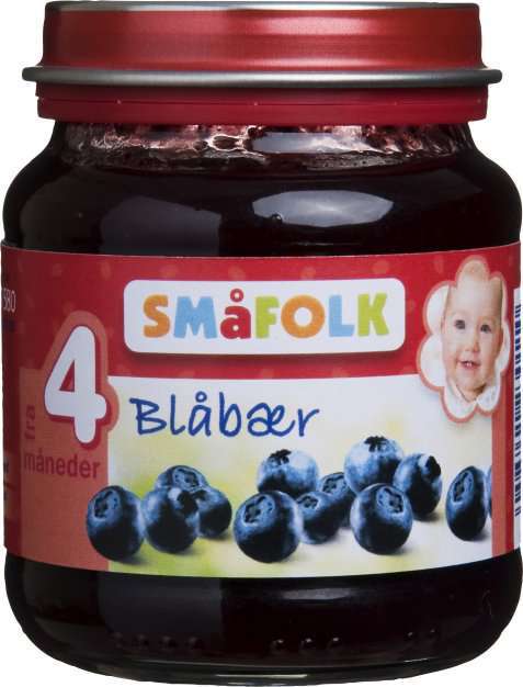 Bilde av Småfolk Fruktpuré Blåbær. Bilde av Småfolk Fruktpuré Blåbær.