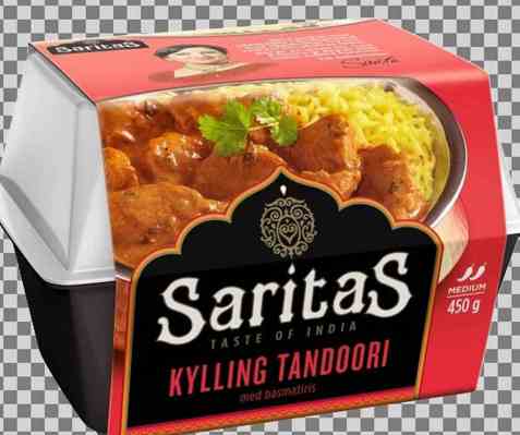 Bilde av Saritas Tandoori med kylling. Bilde av Saritas Tandoori med kylling.