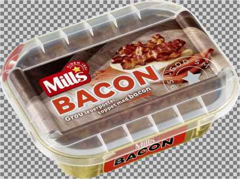 Bilde av Mills ovnsbakt baconpostei. Bilde av Mills ovnsbakt baconpostei.