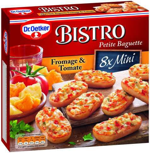 Bilde av DrOetker Bistro Baguettes Fromage and Tomate. Bilde av DrOetker Bistro Baguettes Fromage and Tomate.