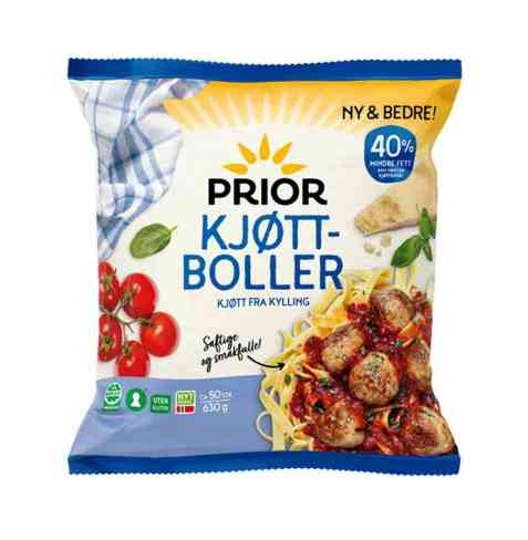 Bilde av Prior kjøttboller kalkun og kylling.