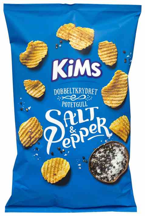 Bilde av Kims potetchips salt og pepper.