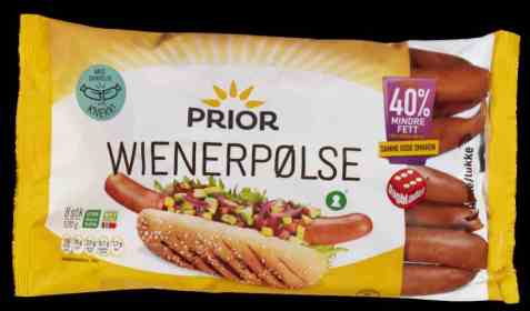 Bilde av Prior wienerpølser kylling og kalkun. Bilde av Prior wienerpølser kylling og kalkun.