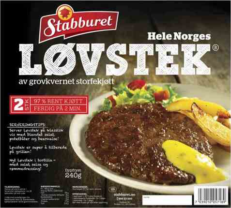 Bilde av Stabburet Løvstek. Bilde av Stabburet Løvstek.