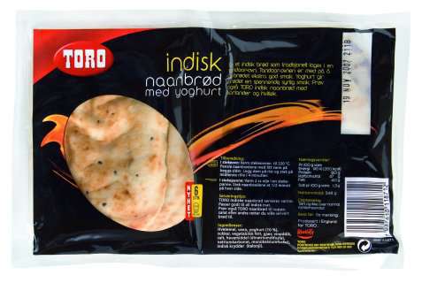 Bilde av Toro indisk naanbrød med yoghurt. Bilde av Toro indisk naanbrød med yoghurt.