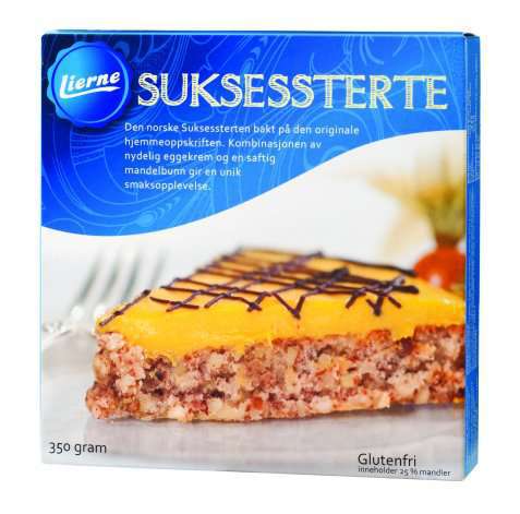 Bilde av Lierne suksess terte. Bilde av Lierne suksess terte.