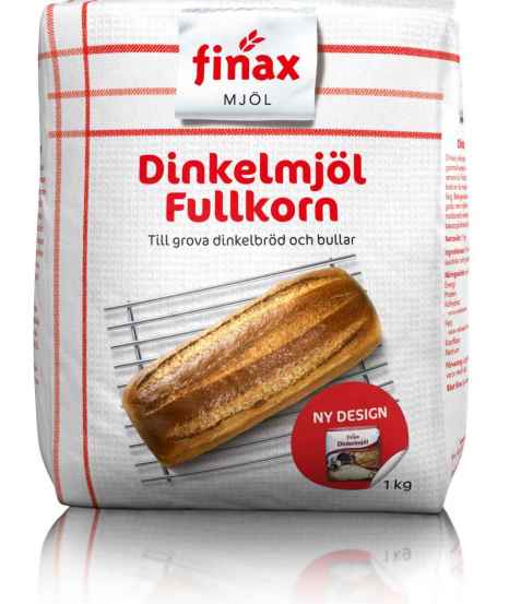 Bilde av Finax Dinkelmjøl fullkorn. Bilde av Finax Dinkelmjøl fullkorn.