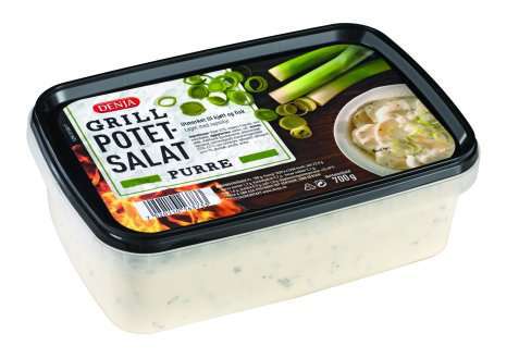 Bilde av Denja grillpotetsalat med purre. Bilde av Denja grillpotetsalat med purre.