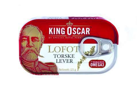 Bilde av King Oscar lofot torskelever.