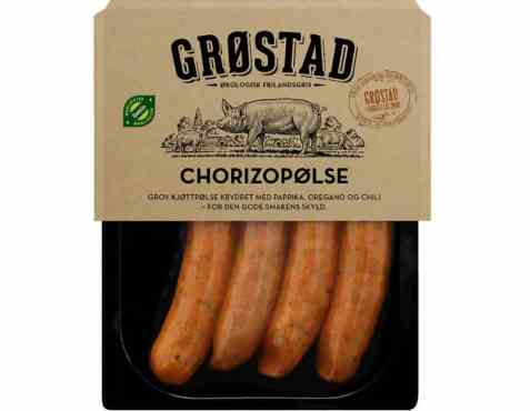 Bilde av Grøstadgris chorizopølse. Bilde av Grøstadgris chorizopølse.