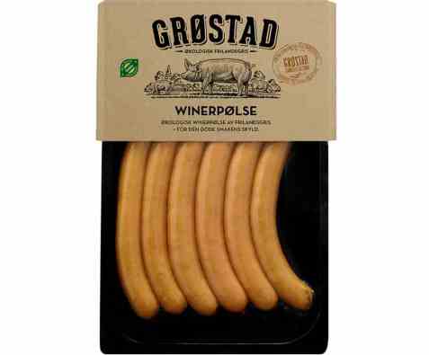 Bilde av Grøstadgris Wienerpølse. Bilde av Grøstadgris Wienerpølse.