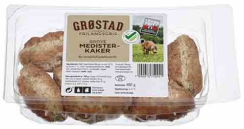 Bilde av Grøstadgris Medisterkaker. Bilde av Grøstadgris Medisterkaker.