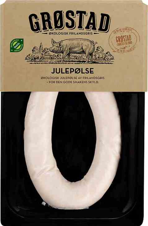 Bilde av Grøstadgris Julepølse. Bilde av Grøstadgris Julepølse.
