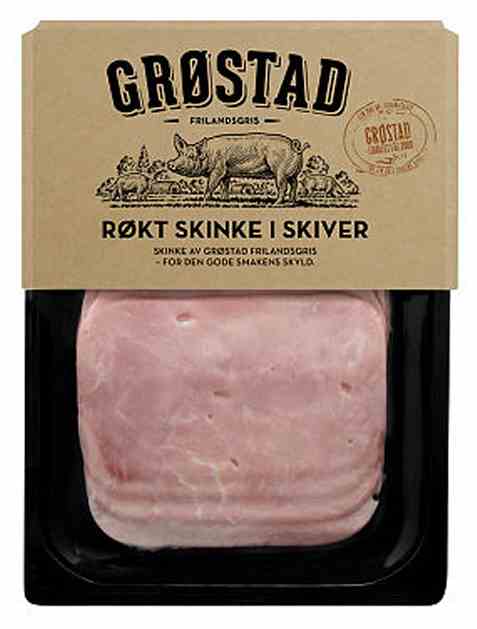 Bilde av Grøstadgris Kokt skinke røkt.