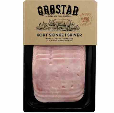 Bilde av Grøstadgris Kokt skinke skiver. Bilde av Grøstadgris Kokt skinke skiver.