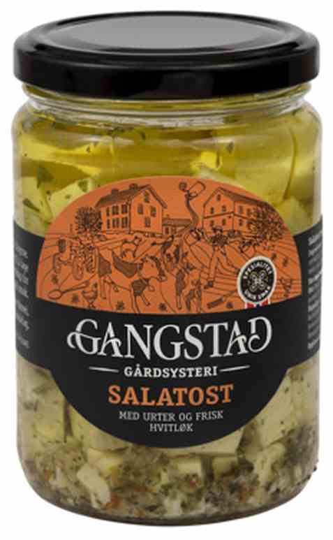 Bilde av Gangstad Salatost. Bilde av Gangstad Salatost.