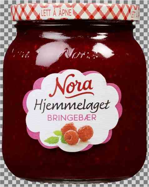 Bilde av Nora hjemmelaget bringebærsyltetøy. Bilde av Nora hjemmelaget bringebærsyltetøy.