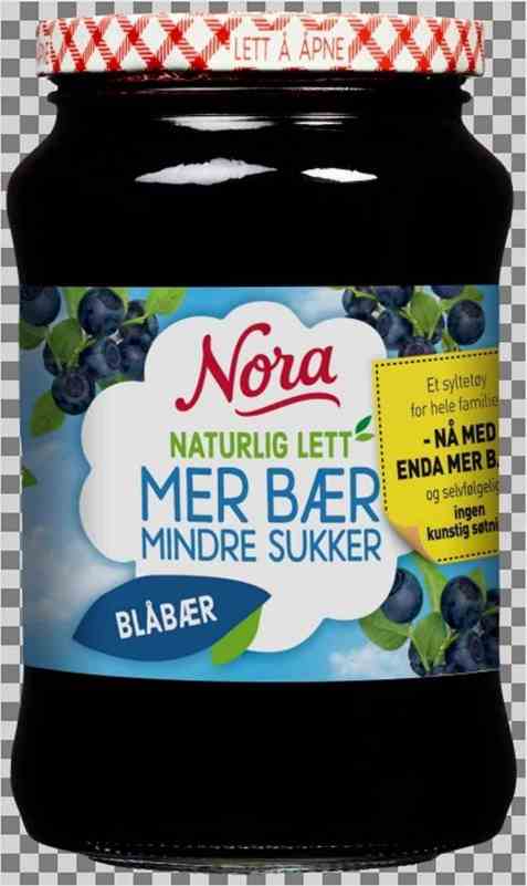 Bilde av Nora Naturlig lett blåbærsyltetøy.