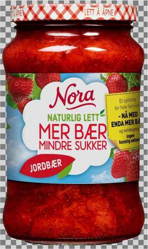 Bilde av Nora Naturlig lett jordbærsyltetøy. Bilde av Nora Naturlig lett jordbærsyltetøy.