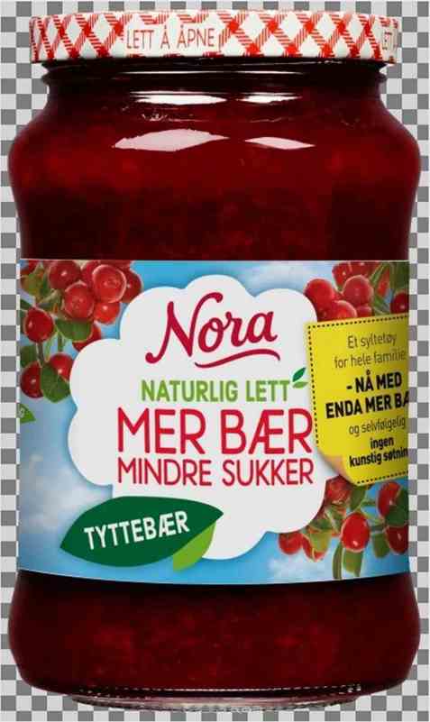 Bilde av Nora Naturlig lett tyttebærsyltetøy. Bilde av Nora Naturlig lett tyttebærsyltetøy.