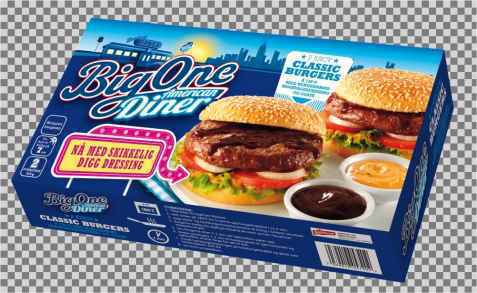 Bilde av Big One classic american hamburger.
