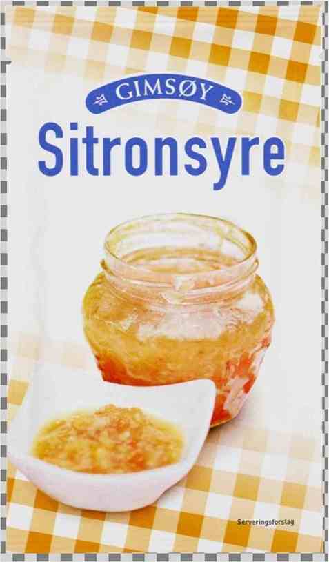 Bilde av Gimsøy sitronsyre. Bilde av Gimsøy sitronsyre.