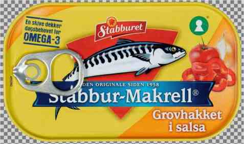 Bilde av Stabbur makrell Grovhakket filet i salsa. Bilde av Stabbur makrell Grovhakket filet i salsa.