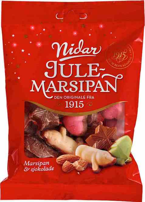 Bilde av Nidar marsipan og sjokoladepose stor. Bilde av Nidar marsipan og sjokoladepose stor.