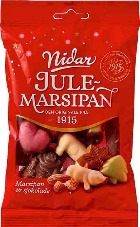 Bilde av Nidar marsipan og sjokoladepose liten. Bilde av Nidar marsipan og sjokoladepose liten.