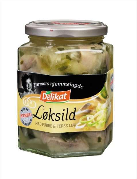 Bilde av Delikat Farmors hjemmelagde løksild. Bilde av Delikat Farmors hjemmelagde løksild.