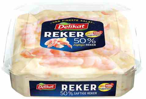 Bilde av Delikat rekesalat med mer reker. Bilde av Delikat rekesalat med mer reker.