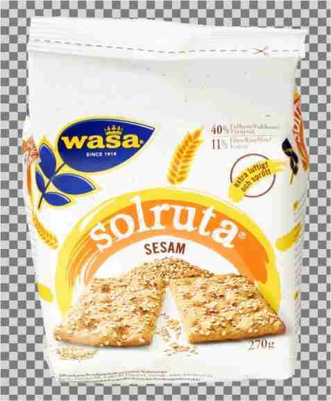 Bilde av Wasa solruta sesam. Bilde av Wasa solruta sesam.
