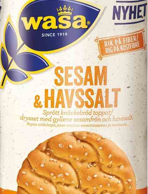 Bilde av Wasa Sesam & Havsalt. Bilde av Wasa Sesam & Havsalt.