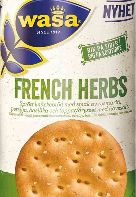 Bilde av Wasa French herbs. Bilde av Wasa French herbs.