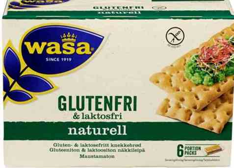 Bilde av Wasa Gluten- og laktosefri Naturell. Bilde av Wasa Gluten- og laktosefri Naturell.