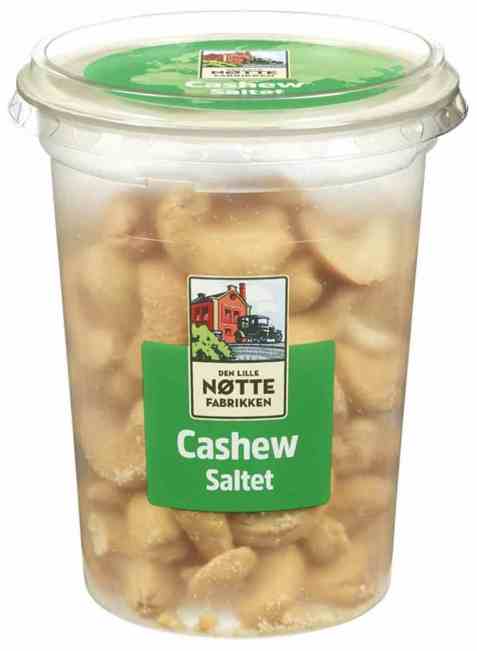 Bilde av Den Lille Nøttefabrikken saltede cashewnøtter. Bilde av Den Lille Nøttefabrikken saltede cashewnøtter.