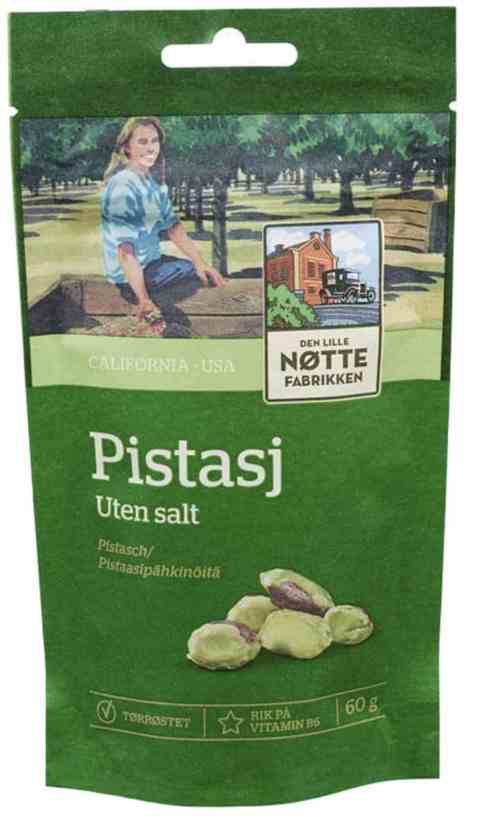 Bilde av Den Lille Nøttefabrikken pistasjenøtter uten salt. Bilde av Den Lille Nøttefabrikken pistasjenøtter uten salt.