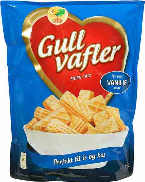 Bilde av Sætre Gullvafler. Bilde av Sætre Gullvafler.