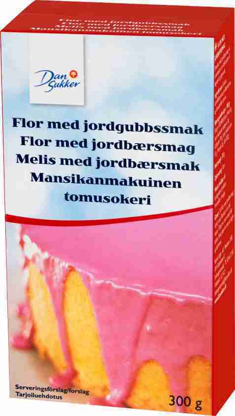 Bilde av Dansukker Melis med jordbærsmak. Bilde av Dansukker Melis med jordbærsmak.