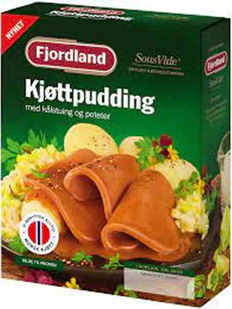 Bilde av Fjordland Kjøttpudding med kålstuing og poteter. Bilde av Fjordland Kjøttpudding med kålstuing og poteter.